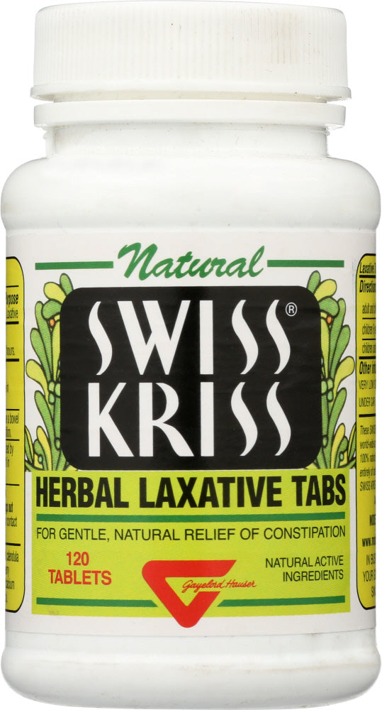SWISS KRISS: Herbal Laxative Tabs, 120 Tablets