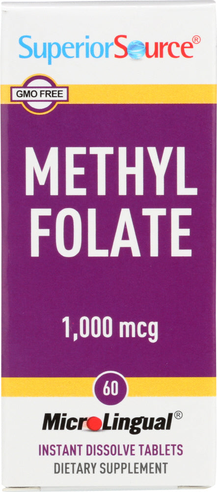 SUPERIOR SOURCE: Methylfolate 1000mcg, 60 tb