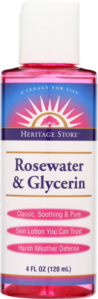HERITAGE: Rose Water & Glycerin, 4 oz