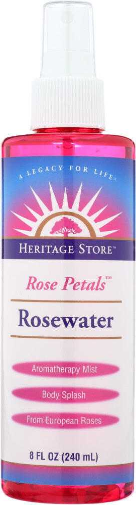 HERITAGE: Rose Water with Atomizer, 8 oz