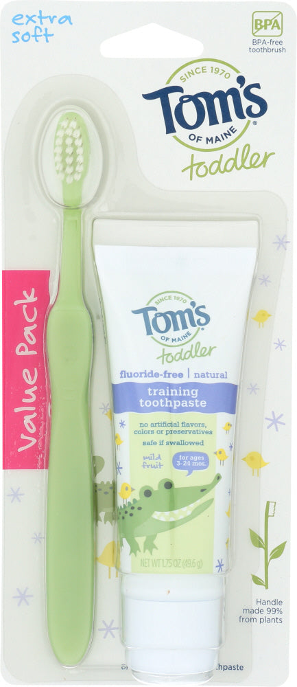 TOMS OF MAINE: Toothpaste Toddler Combo Pack, 1.75 oz