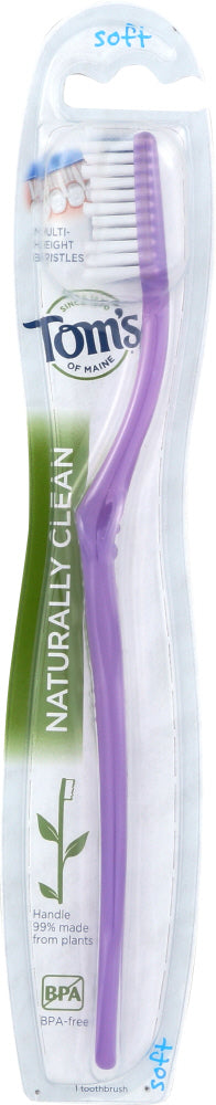 TOMS OF MAINE: Naturally Clean Adult Toothbrush, 1 ea