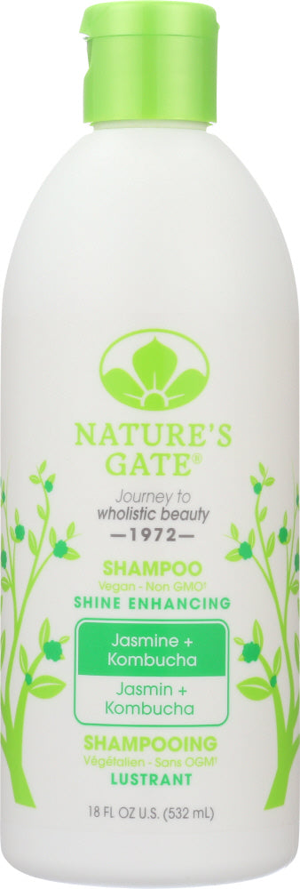 NATURES GATE: Jasmine + Kombucha Shampoo, 18 oz