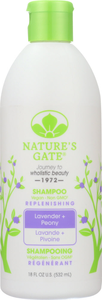 NATURES GATE: Lavender + Peony Shampoo, 18 oz