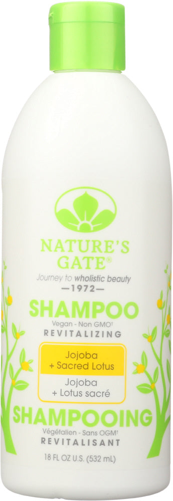 NATURES GATE: Revitalizing Shampoo Jojoba + Sacred Lotus, 18 oz