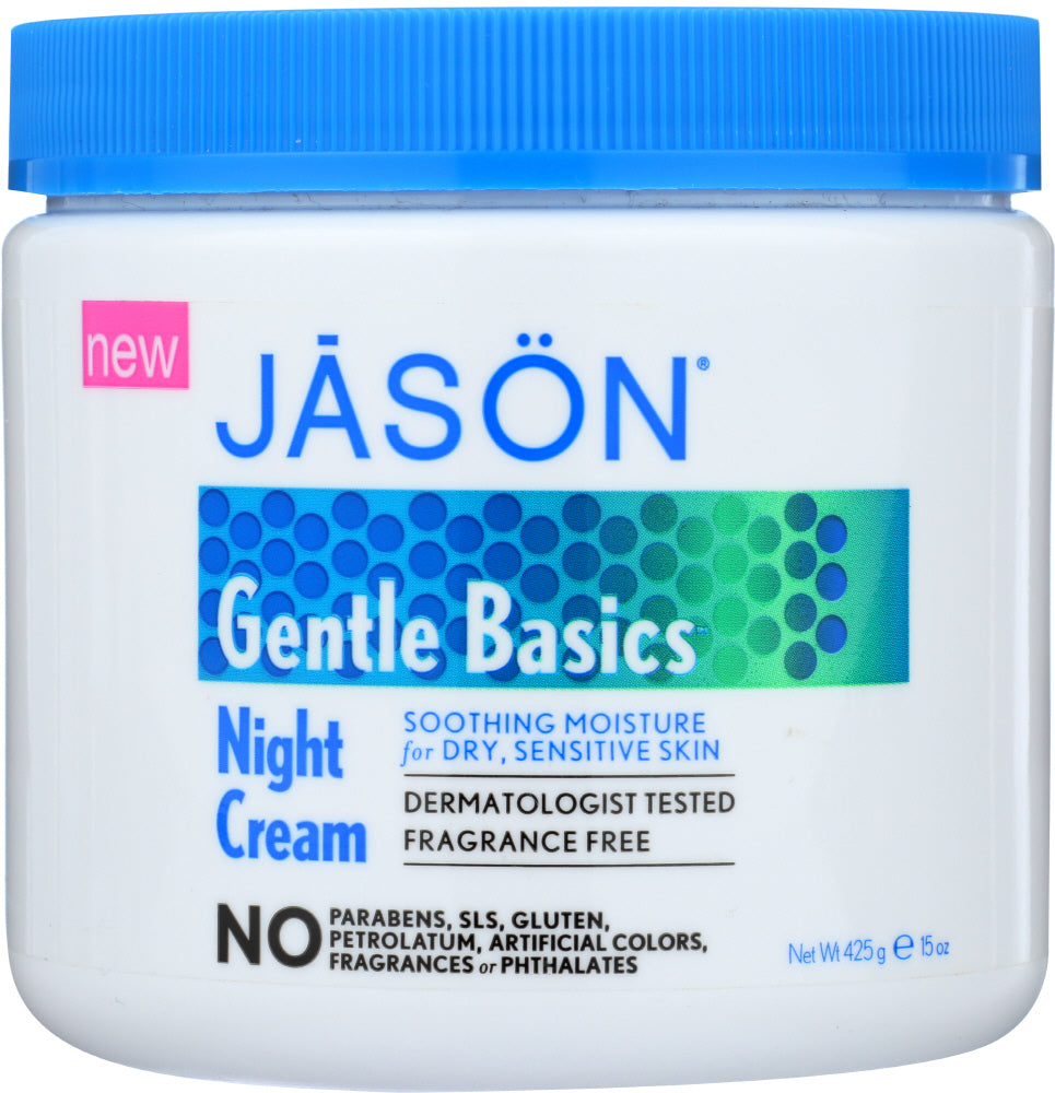 JASON: Gentle Basics Night Cream, 15 oz