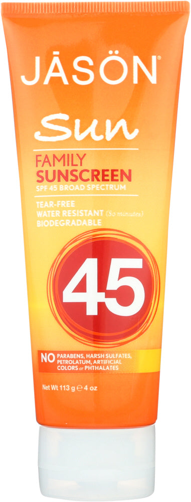 JASON: Family Sunscreen SPF 45, 4 oz