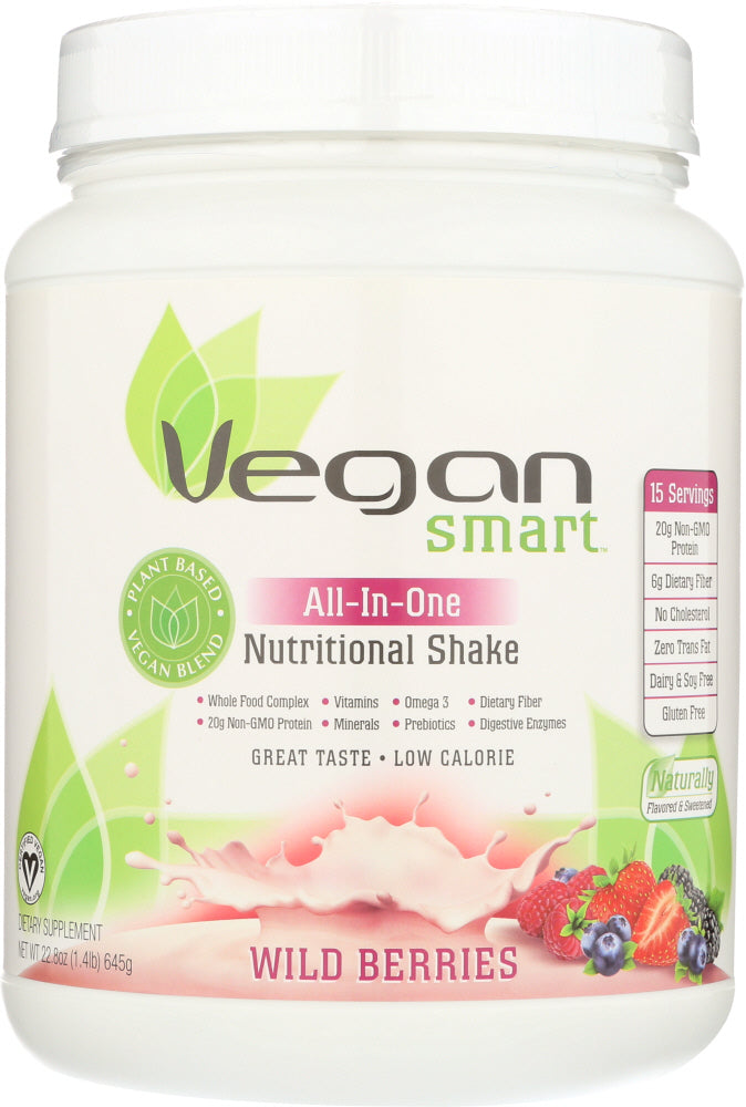 NATURADE: VeganSmart All-In-One Nutritional Shake Wild Berries, 22.8 Oz