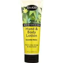 Load image into Gallery viewer, SHIKAI: All Natural Hand &amp; Body Lotion Cucumber Melon, 8 Oz
