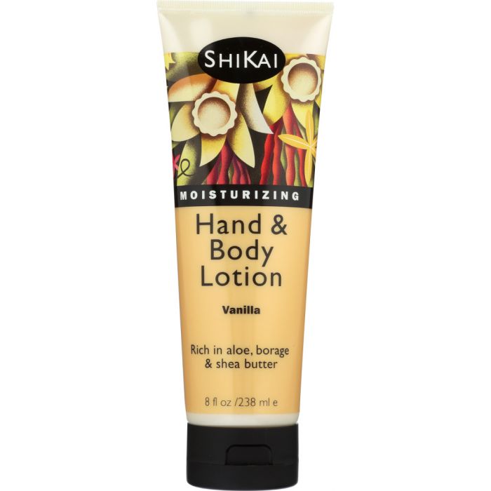 SHIKAI: All Natural Hand & Body Lotion Vanilla, 8 Oz
