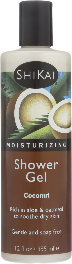SHIKAI: Moisturizing Shower Gel Coconut, 12 oz