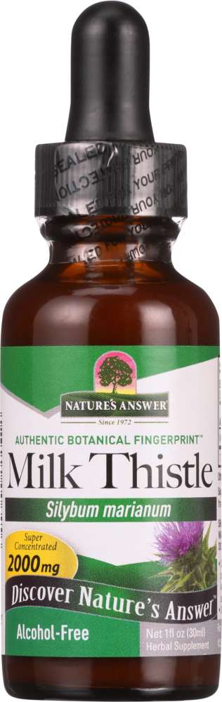 Nature's Answer Milk Thistle Alcohol-Free 2,000 Mg, 1 Oz
