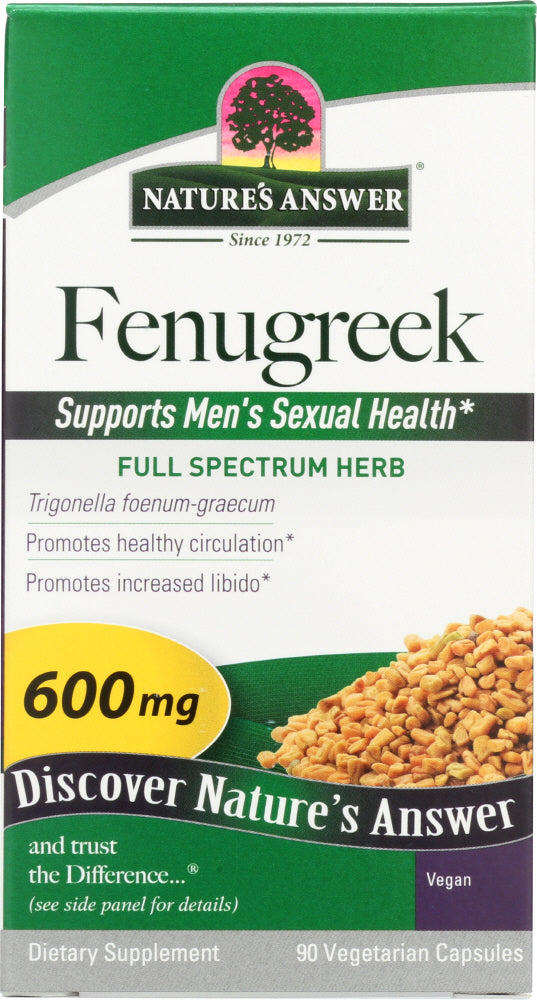 NATURES ANSWER: Fenugreek Herb Seed, 90 vc