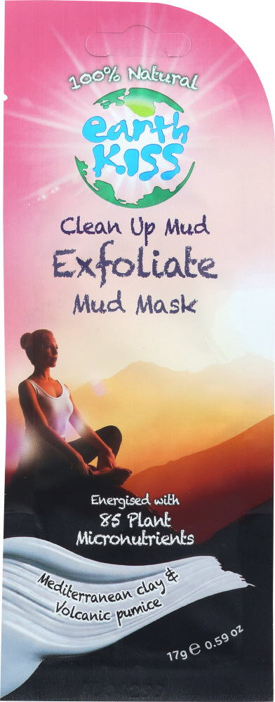 EARTH KISS: Mask Mud Exfoliate, .59 oz
