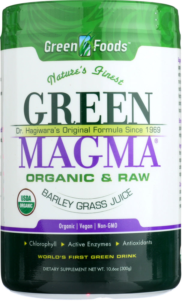 GREEN FOODS: Green Magma Barley Grass Juice Powder, 10.6 oz