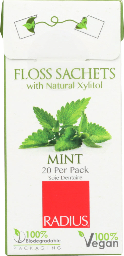 RADIUS: Floss Mint Vegan Xylitol, 0.5 oz