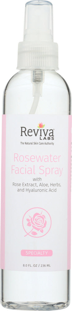 REVIVA: Rosewater Facial Spray, 8 fl oz