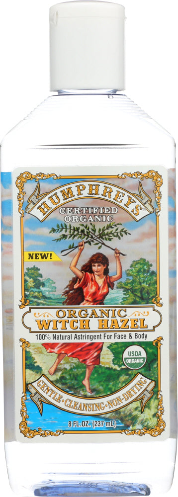 HUMPHREYS: Witch Hazel Astringent Organic, 8 oz