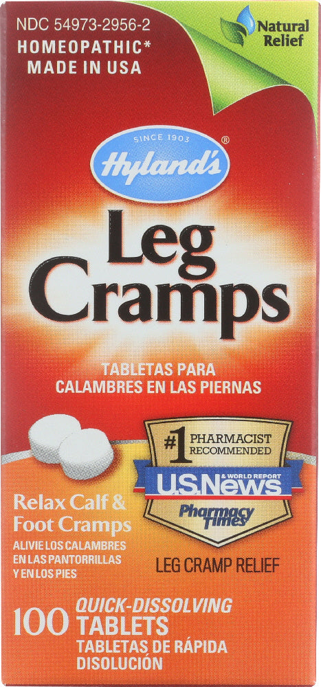 HYLAND'S: Leg Cramps Homeopathic Natural Relief, 100 Tablets