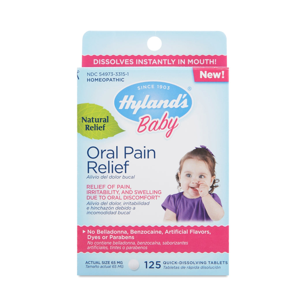 HYLAND: Pain Relief Baby Oral, 125 tablets