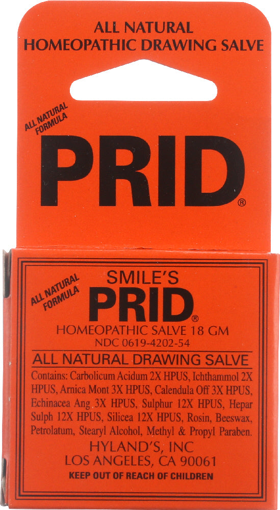 HYLAND'S: Smile's PRID Drawing Salve, 18 grams