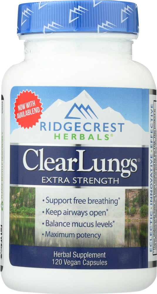 RIDGECREST HERBAL: Clear Lungs Extra Strength, 120 cp