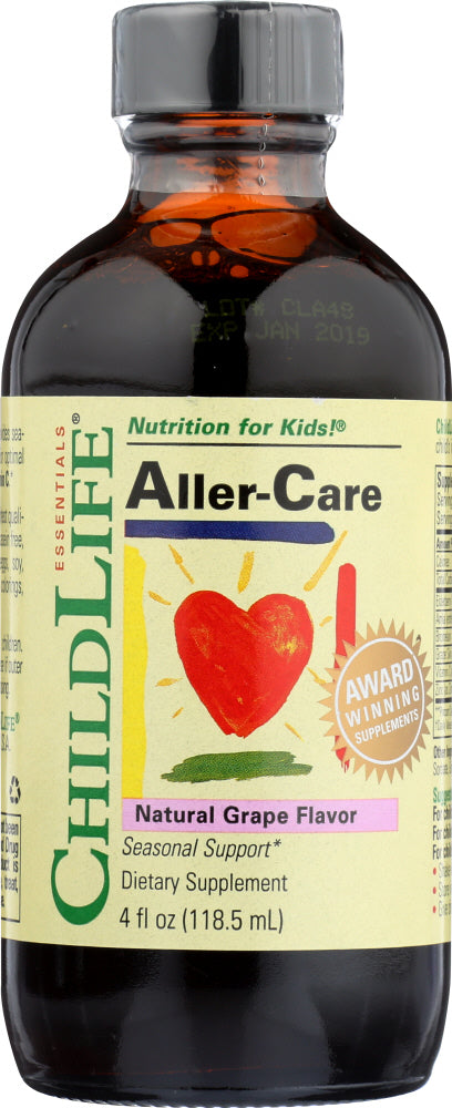 CHILDLIFE ESSENTIALS: Aller-Care Natural Grape Flavor, 4 oz