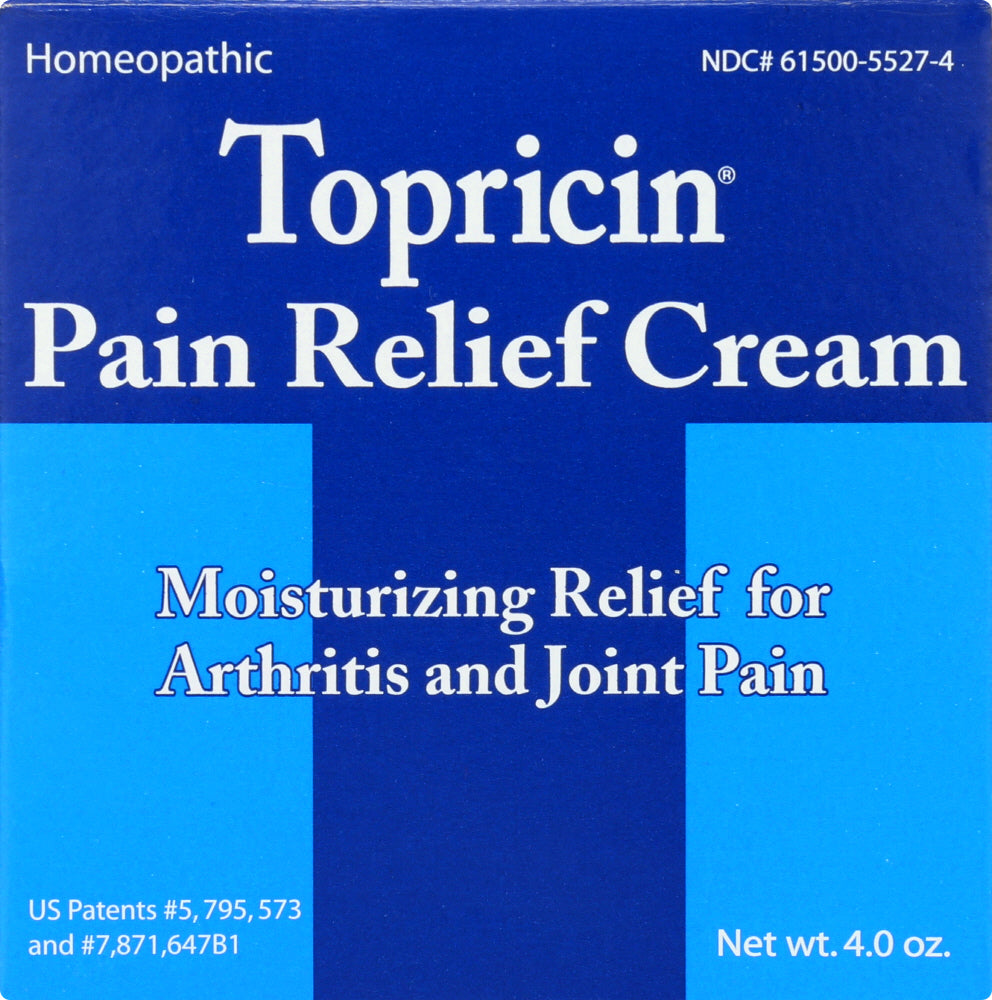 TOPRICIN: Pain Relief and Healing Cream, 4 oz