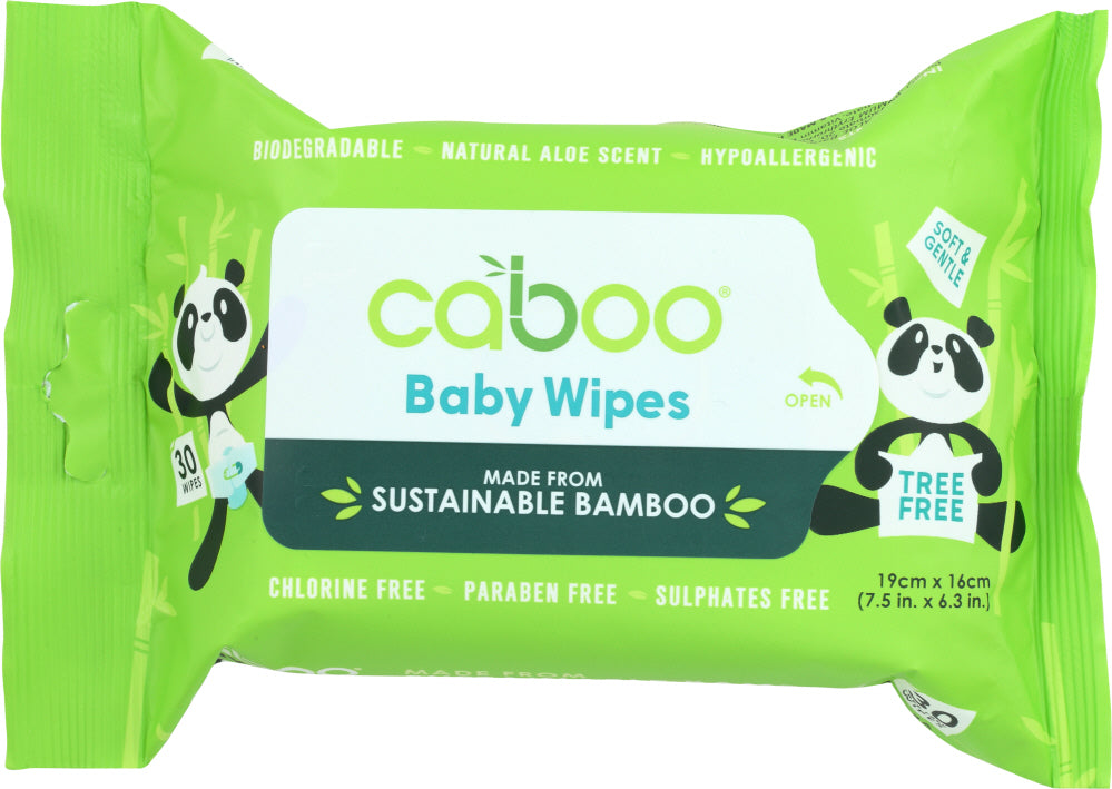 CABOO: Wipe Baby Bamboo Flip Top, 30 packs