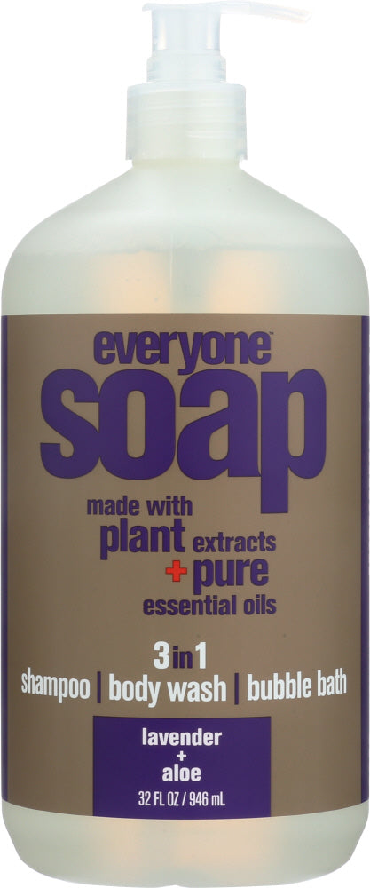 EO PRODUCTS: Everyone 3-in-1 Lavender + Aloe Soap, 32 Oz