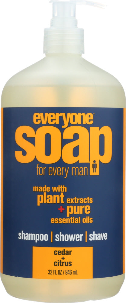 EO PRODUCTS: Everyone for Men 3-in-1 Cedar + Citrus Soap, 32 oz