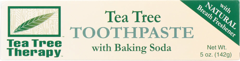 TEA TREE THERAPY: Toothpaste with Baking Soda, 5 oz