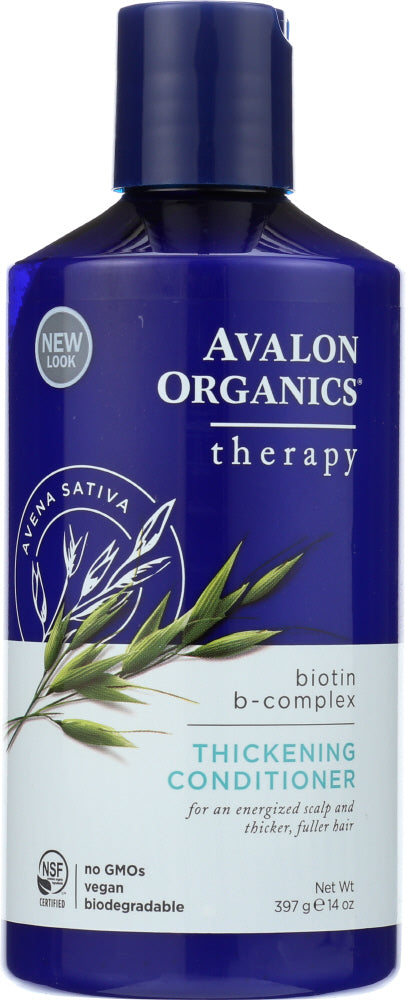 AVALON ORGANICS: Thickening Conditioner Biotin B-Complex Therapy, 14 oz