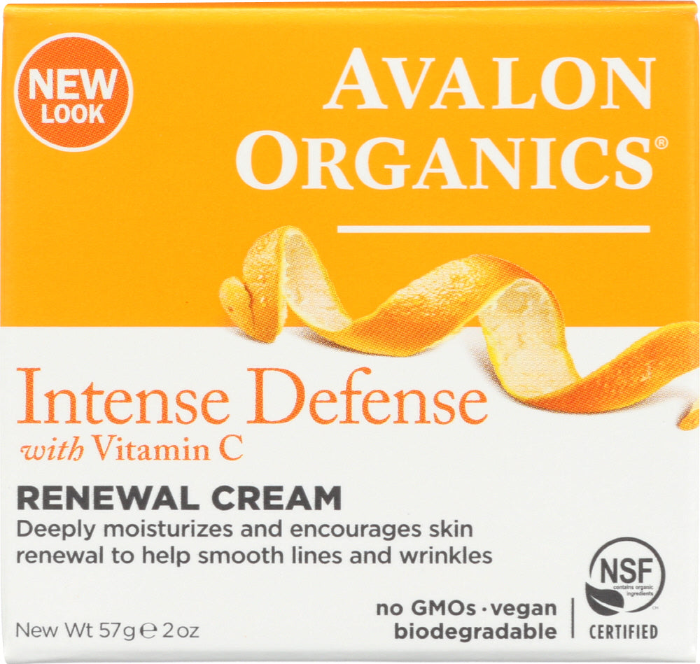 AVALON ORGANICS: Intense Defense Vitamin C Renewal Cream, 2 oz