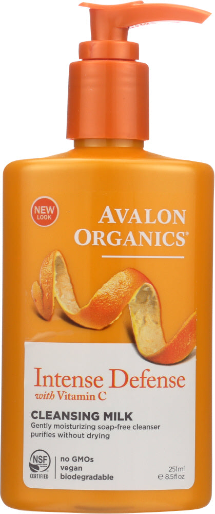 AVALON ORGANICS: Intense Defense Vitamin C Renewal Hydrating Cleansing Milk, 8.5 oz