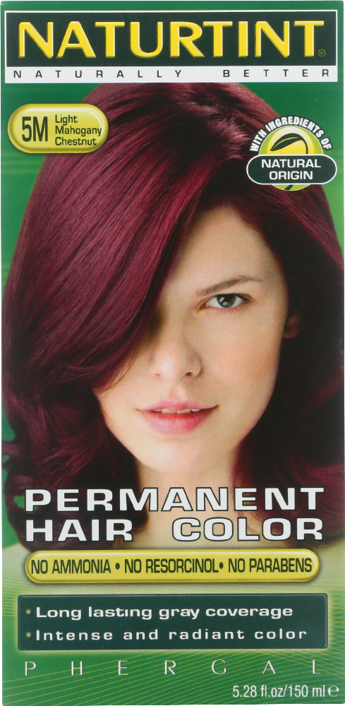 NATURTINT: Permanent Hair Color 5M Light Mahogany Chestnut, 5.28 oz