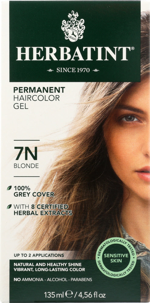 HERBATINT: Permanent Herbal Haircolor Gel 7N Blonde, 4 Oz