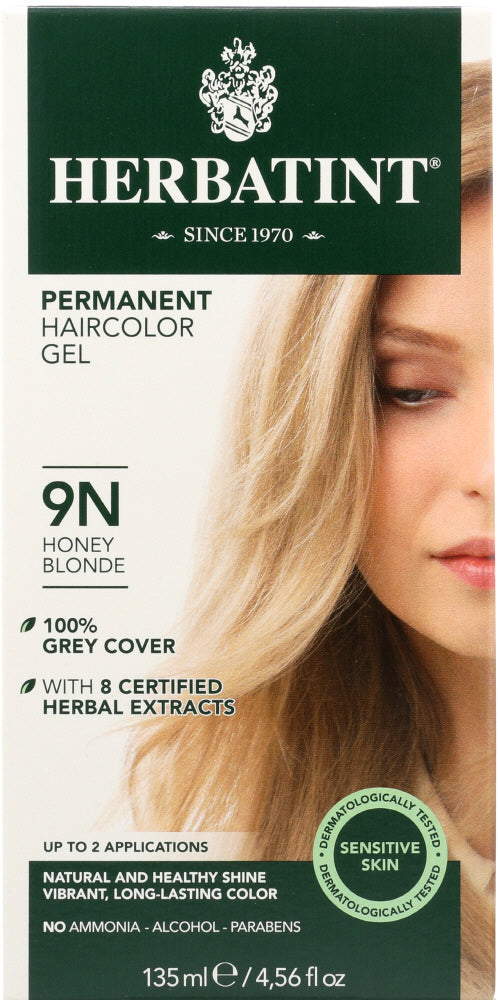 HERBATINT: Permanent Herbal Haircolor Gel 9N Honey Blonde, 4.6 Oz