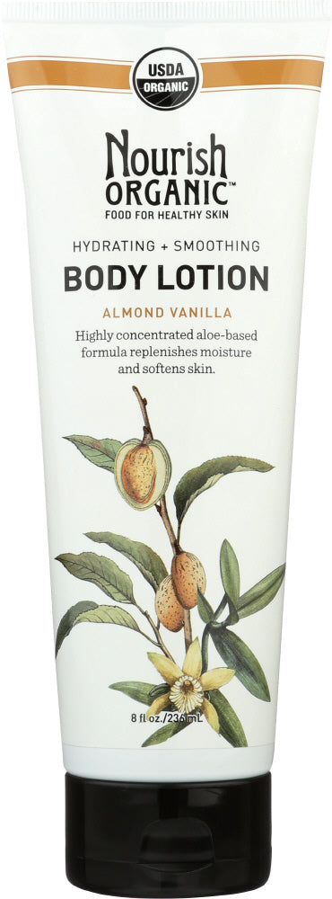 NOURISH: Organic Body Lotion Almond Vanilla, 8 oz