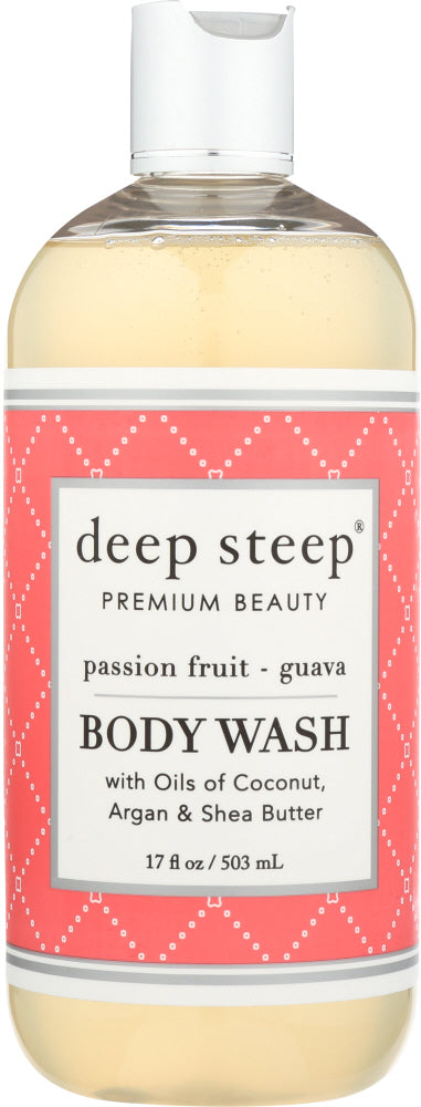 DEEP STEEP: Body Wash Passion Fruit Guava, 17 oz