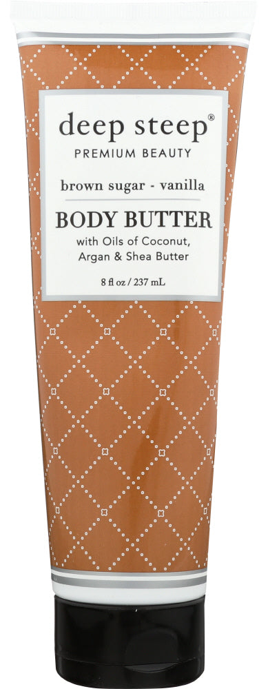 DEEP STEEP: Body Butter Brown Sugar Vanilla, 8 fo