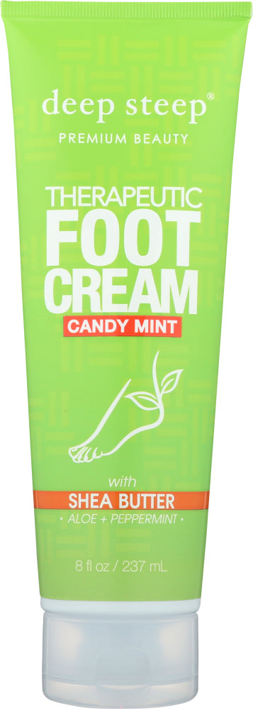 DEEP STEEP: Foot Cream Candy Mint, 8 oz