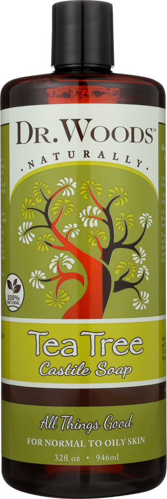 DR WOODS: Castile Liquid Soap Tea Tree, 32 oz