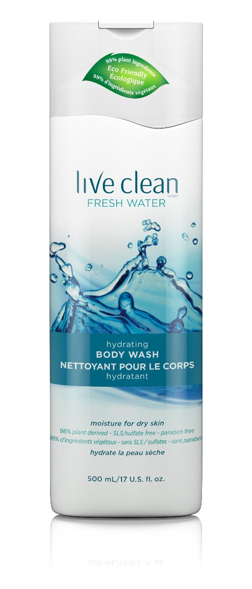 LIVE CLEAN: Wash Body Moisturizing, 17 oz