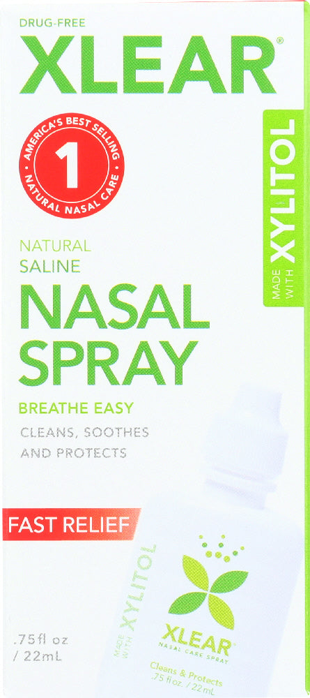 XLEAR: All Natural Saline Nasal Spray, 0.75 oz