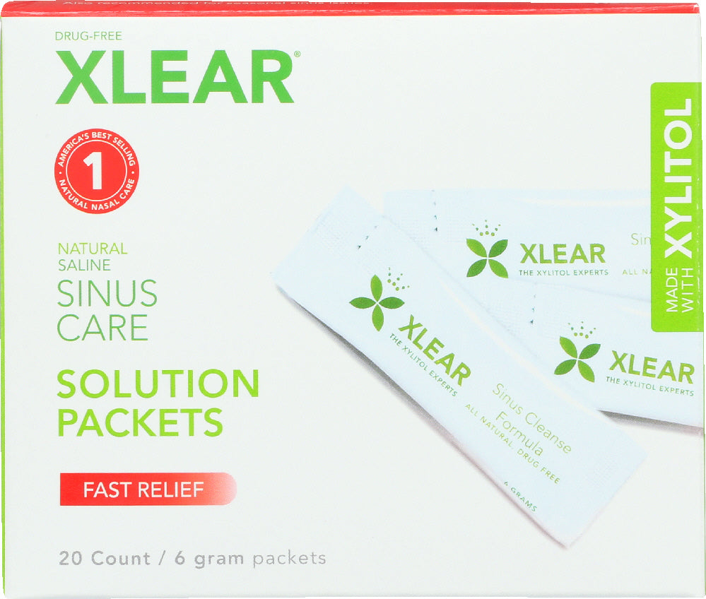 XLEAR: Sinus Care Solution Packets 20 Count, 6 Gm