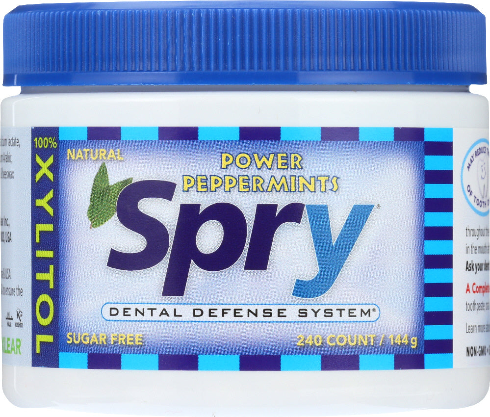 SPRY: Power Peppermints 240 pieces, 144 grams