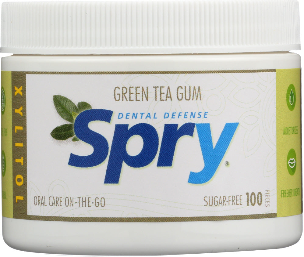 SPRY: Natural Green Tea Xylitol Gum 100ct, 100 pc