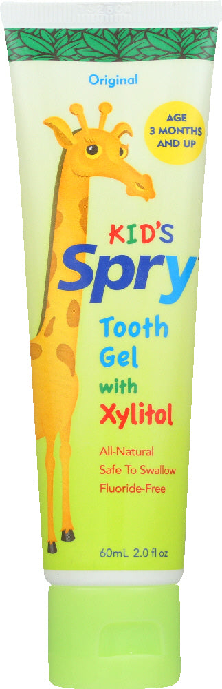 SPRY: Kids Tooth Gel Original, 2 oz