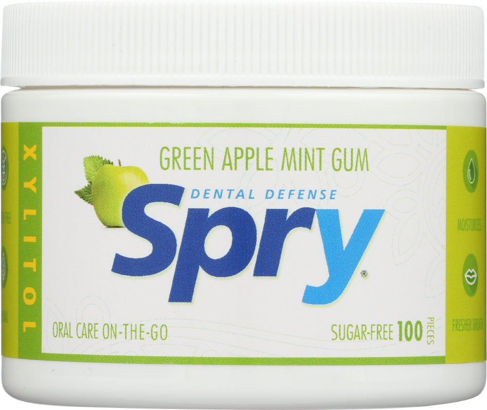 SPRY: Green Apple Mint Xylitol Gum 100ct, 100 pc